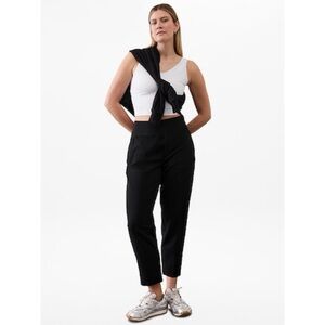 Athleta Endless High Rise Pant Black Stretch Soft Tapered Athleisure Minimal